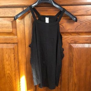 New Romantics free people black wrap top s